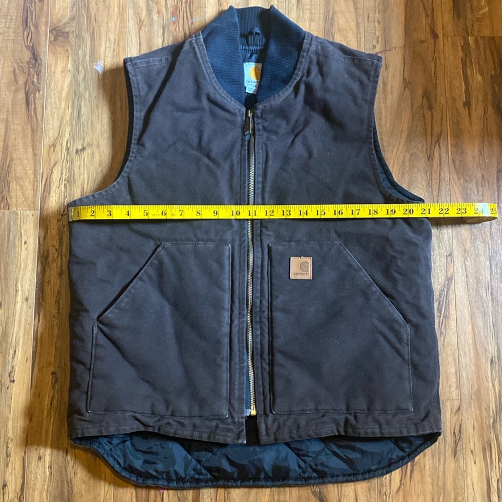 Carhartt RELAXED FIT FIRM DUCK INSULATED RIB COLLAR VEST